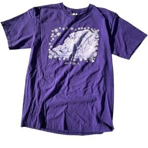 Vintage Purple‎ Polar Bear Alaska Tee - Men's Medium